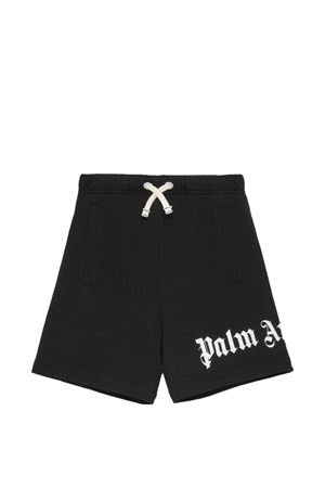 bermuda in tessuto nero PALM ANGELS KIDS | PBCI006S26FLE001110